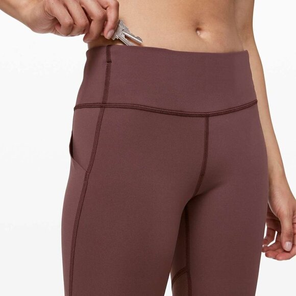 Lululemon Pace Rival Crop *22" Cherry Cola - Picture 5 of 16